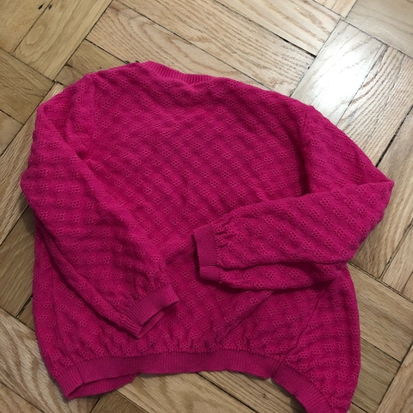 Gymboree cotton magenta knit cardigan 2t - Picture 3 of 3